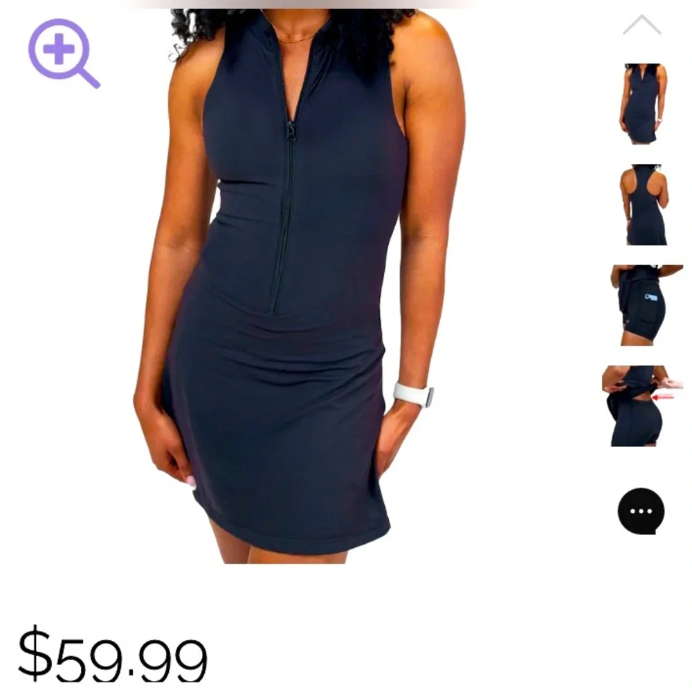 Half-Zip Casual Dress Sporty | Tennis | Everyday | Versatile Stylish | Brand New - Picture 3 of 13